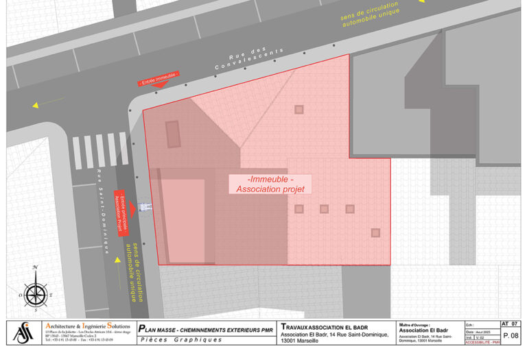 Mosquée_Al Badr_AIS_MASSE CHEMINNEMENTS EXTERIEURS