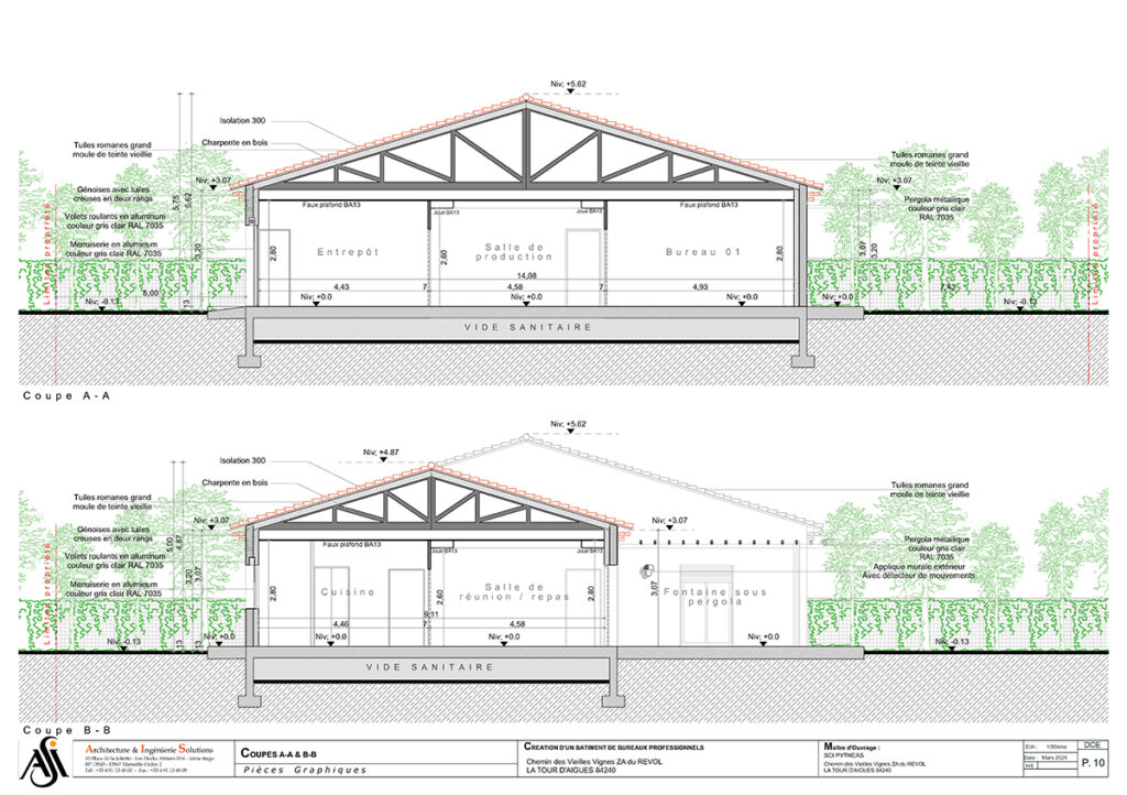 SCALA - COUPE A-A & B-B A2