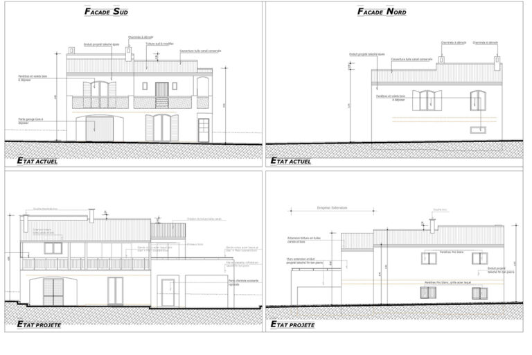VILLA_AIX_RENOV_AIS_FACADES SUD_NORD