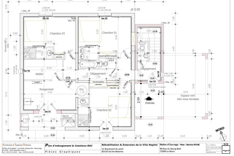 VILLA_AIX_RENOV_AIS_PLAN D'AMENAGEMENT_COTATIONS