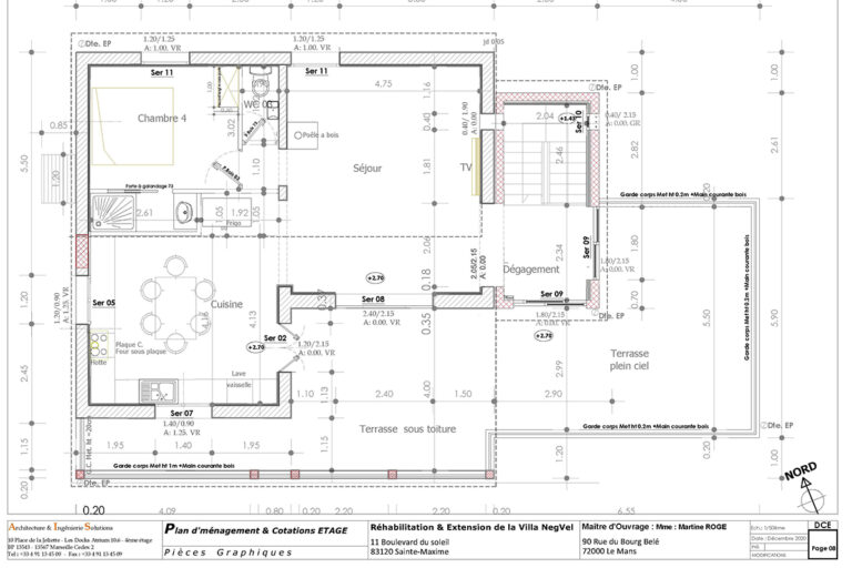 VILLA_AIX_RENOV_AIS_PLAN D'AMENAGEMENT_COTATIONS ETAGE